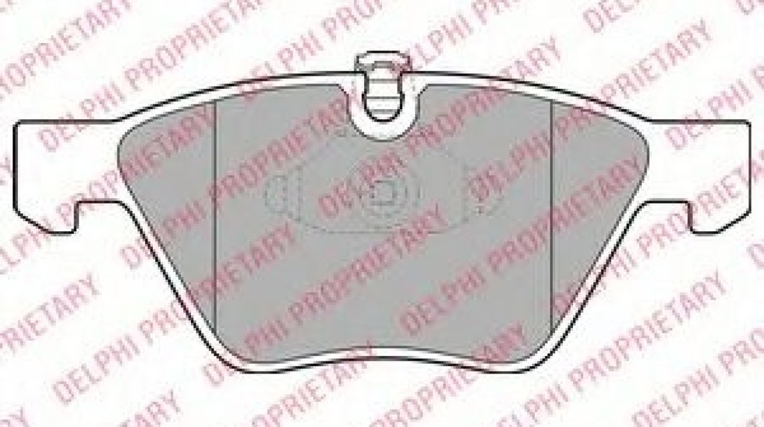 Set placute frana,frana disc BMW Seria 3 (E90) (2005 - 2011) DELPHI LP1956 piesa NOUA