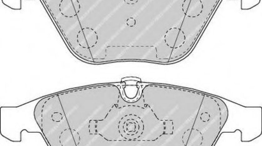 Set placute frana,frana disc BMW Seria 3 (E90) (2005 - 2011) FERODO FDB4191 piesa NOUA