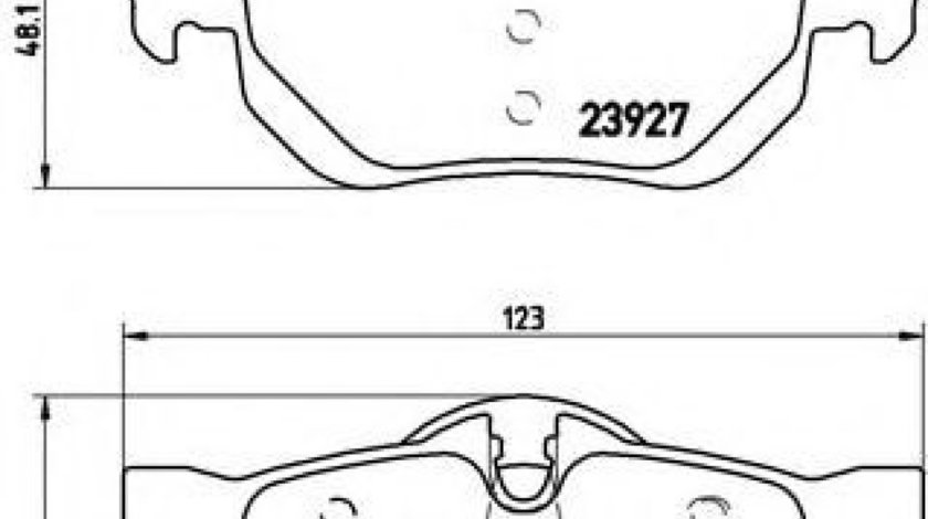 Set placute frana,frana disc BMW Seria 3 (E90) (2005 - 2011) BREMBO P 06 038 piesa NOUA