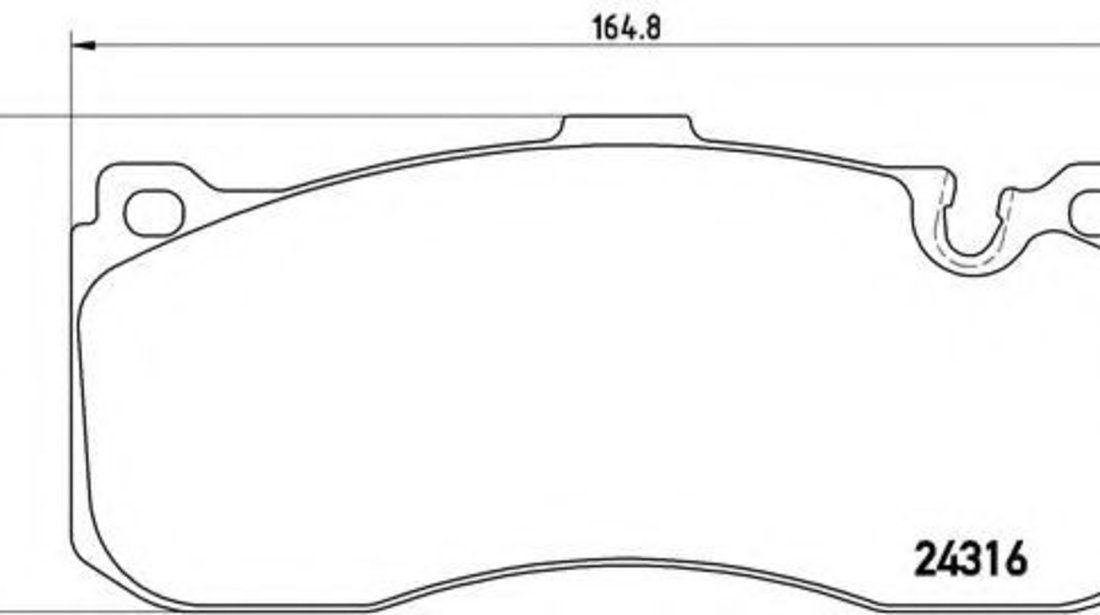 Set placute frana,frana disc BMW Seria 3 (E90) (2005 - 2011) BREMBO P 06 041 piesa NOUA