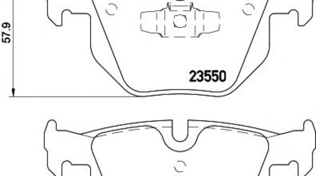 Set placute frana,frana disc BMW Seria 3 (E90) (2005 - 2011) HELLA PAGID 8DB 355 011-801 piesa NOUA