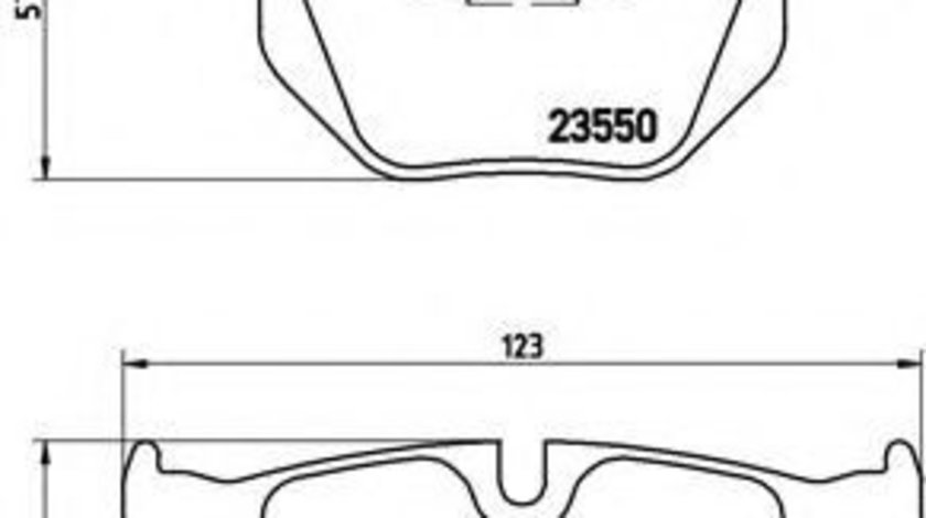 Set placute frana,frana disc BMW Seria 3 (E90) (2005 - 2011) BREMBO P 06 039 piesa NOUA