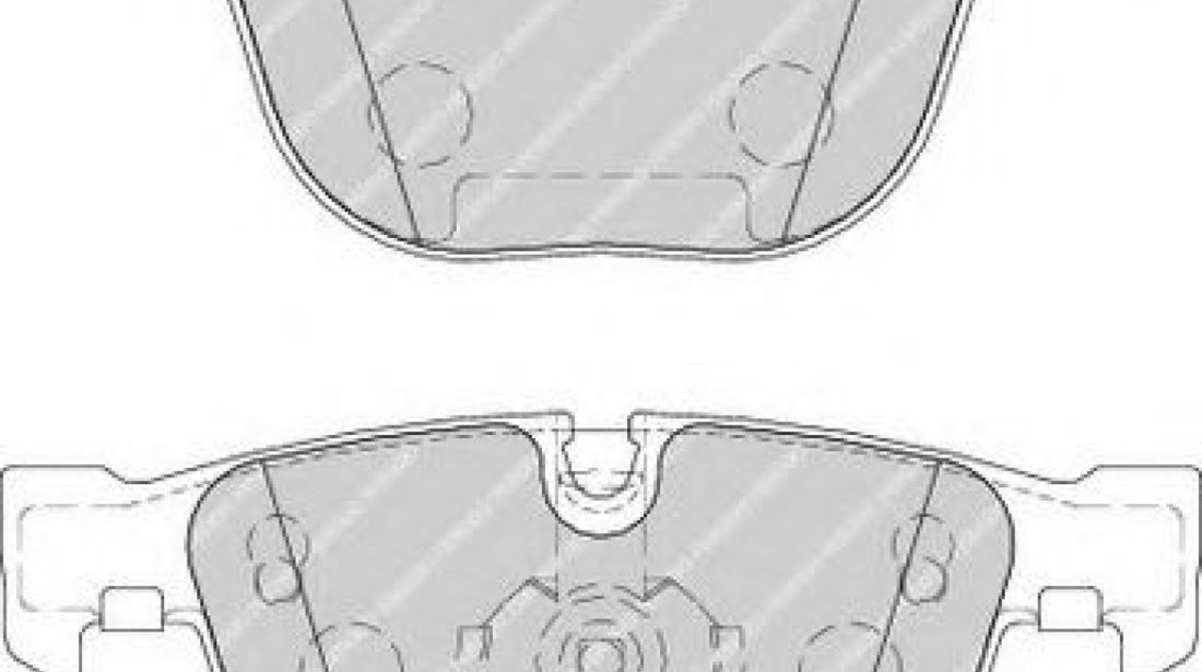 Set placute frana,frana disc BMW Seria 3 (E90) (2005 - 2011) FERODO FDB1672 piesa NOUA