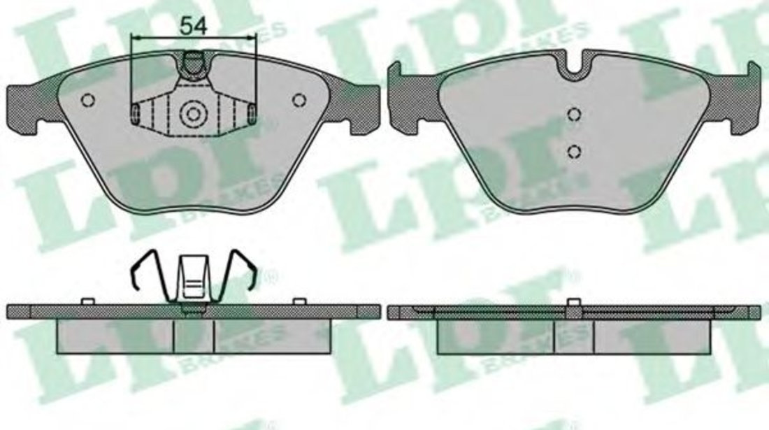 Set placute frana,frana disc BMW Seria 3 (E90) (2005 - 2011) LPR 05P1509 piesa NOUA