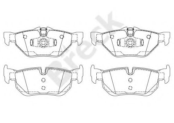 Set placute frana,frana disc BMW Seria 3 (E90) (2005 - 2011) Break 23927 00 704 00 piesa NOUA