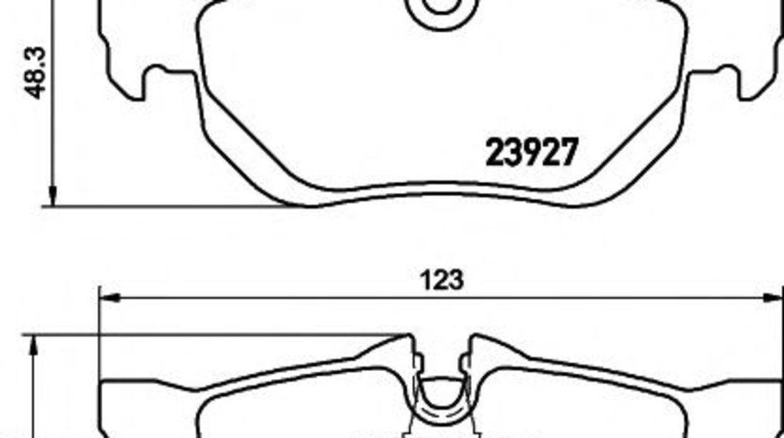 Set placute frana,frana disc BMW Seria 3 (E90) (2005 - 2011) HELLA PAGID 8DB 355 011-301 piesa NOUA