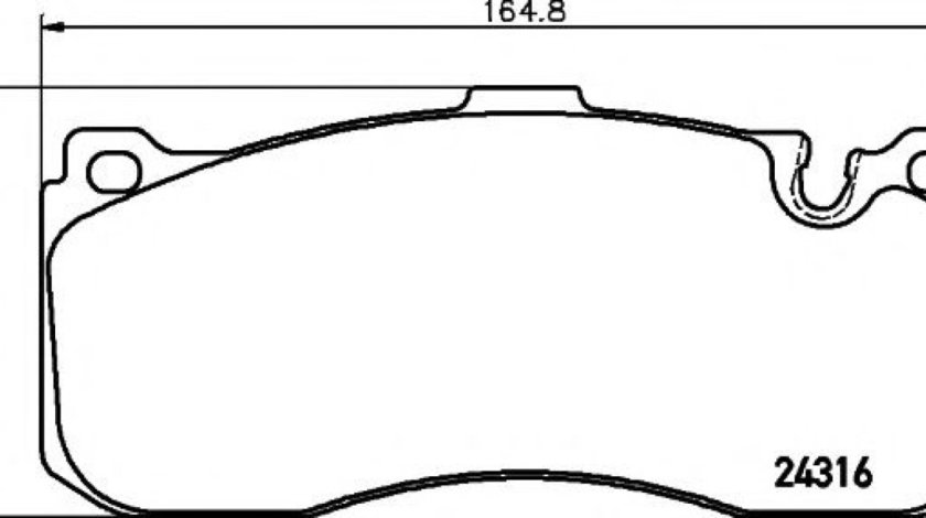 Set placute frana,frana disc BMW Seria 3 (E90) (2005 - 2011) HELLA PAGID 8DB 355 014-041 piesa NOUA