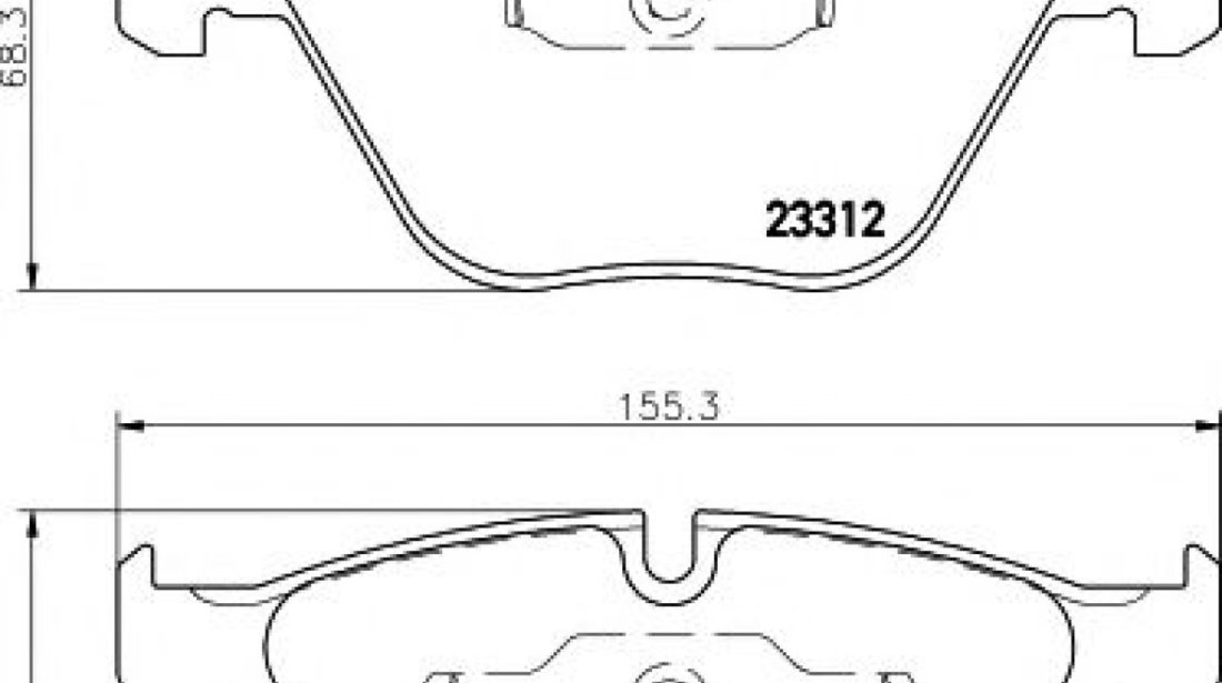 Set placute frana,frana disc BMW Seria 3 (E90) (2005 - 2011) HELLA PAGID 8DB 355 009-271 piesa NOUA