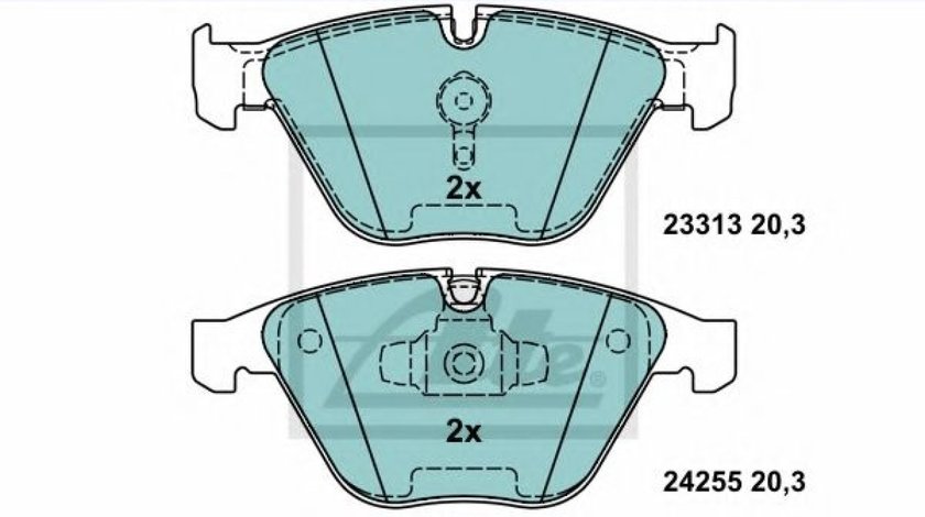 Set placute frana,frana disc BMW Seria 3 (E90) (2005 - 2011) ATE 13.0470-7238.2 produs NOU