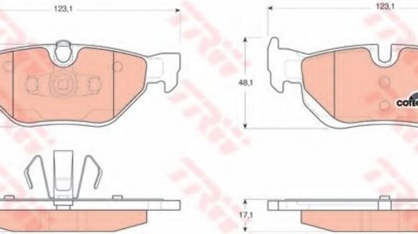 Set placute frana,frana disc BMW Seria 3 (E90) (2005 - 2011) TRW GDB1626 produs NOU