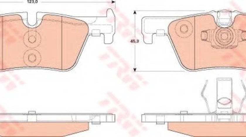 Set placute frana,frana disc BMW Seria 3 (F30, F35, F80) (2011 - 2016) TRW GDB1919 piesa NOUA