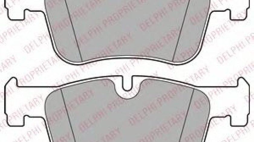 Set placute frana,frana disc BMW Seria 3 (F30, F35, F80) (2011 - 2016) DELPHI LP2285 piesa NOUA