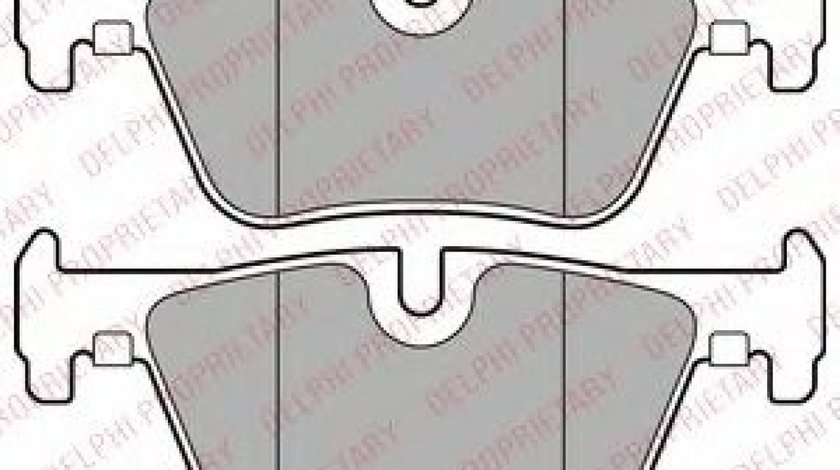 Set placute frana,frana disc BMW Seria 3 (F30, F35, F80) (2011 - 2016) DELPHI LP2286 piesa NOUA