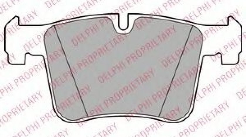 Set placute frana,frana disc BMW Seria 3 (F30, F35, F80) (2011 - 2016) DELPHI LP2234 piesa NOUA