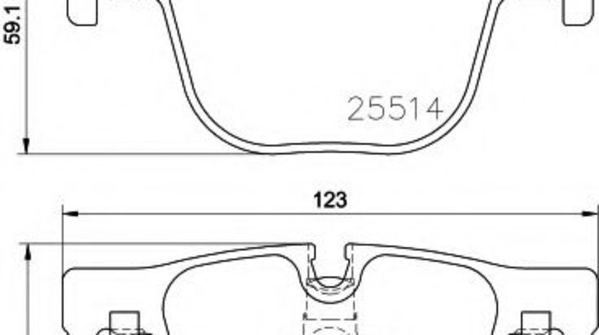 Set placute frana,frana disc BMW Seria 3 (F30, F35, F80) (2011 - 2016) TEXTAR 2551401 piesa NOUA