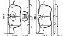 Set placute frana,frana disc BMW Seria 3 Gran Turi...