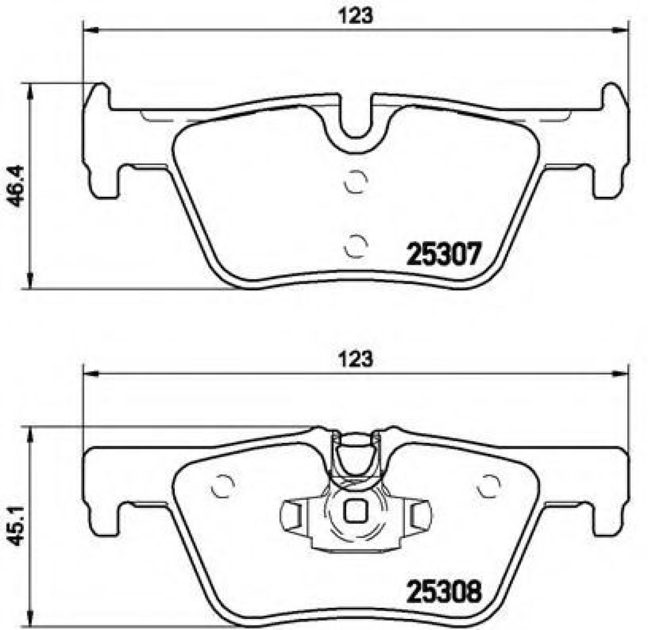 Set placute frana,frana disc BMW Seria 3 Touring (F31) (2011 - 2016) BREMBO P 06 071 piesa NOUA