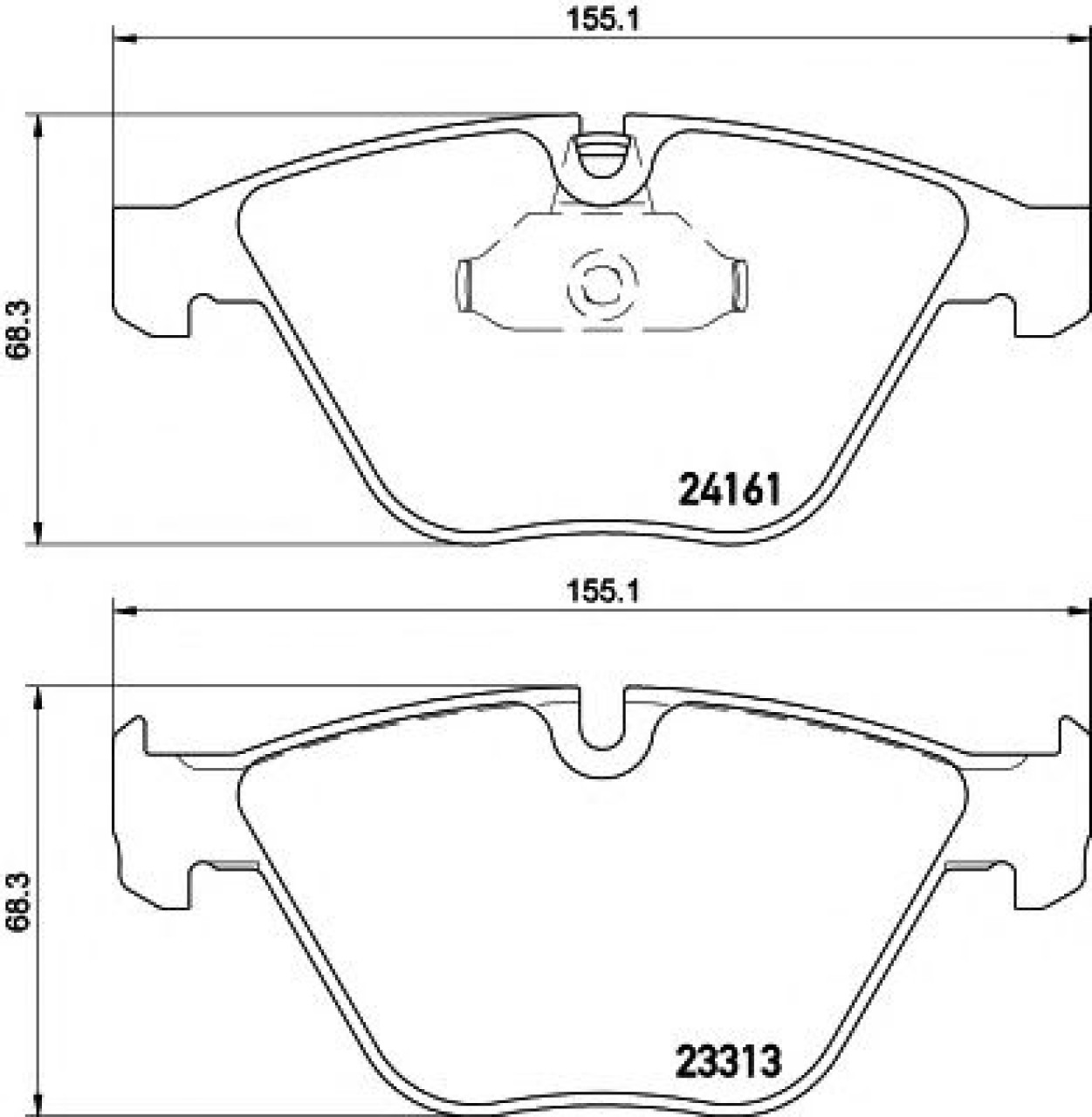 Set placute frana,frana disc BMW Seria 3 Touring (E91) (2005 - 2012) TEXTAR 2331303 piesa NOUA
