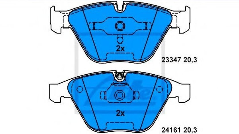 Set placute frana,frana disc BMW Seria 3 Touring (E91) (2005 - 2012) ATE 13.0460-7237.2 piesa NOUA