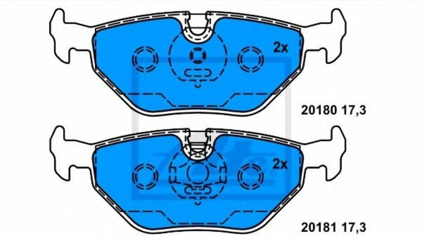 Set placute frana,frana disc BMW Seria 3 Touring (E46) (1999 - 2005) ATE 13.0460-3605.2 piesa NOUA