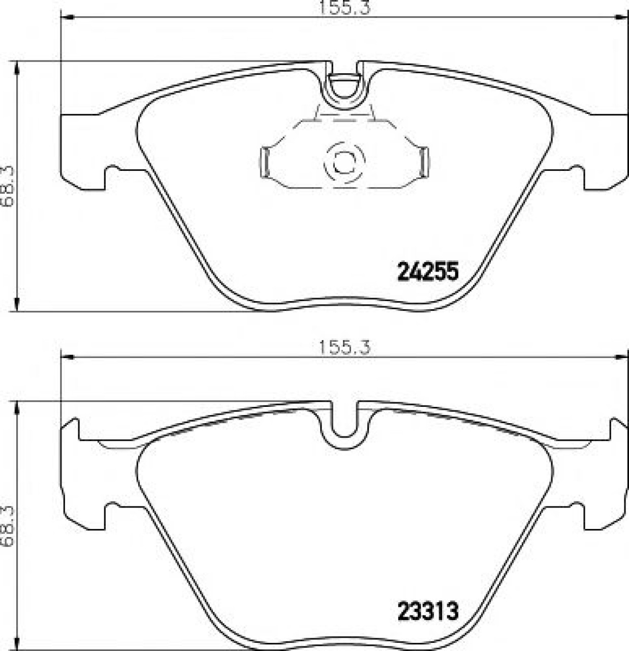 Set placute frana,frana disc BMW Seria 3 Touring (E91) (2005 - 2012) TEXTAR 2331301 piesa NOUA