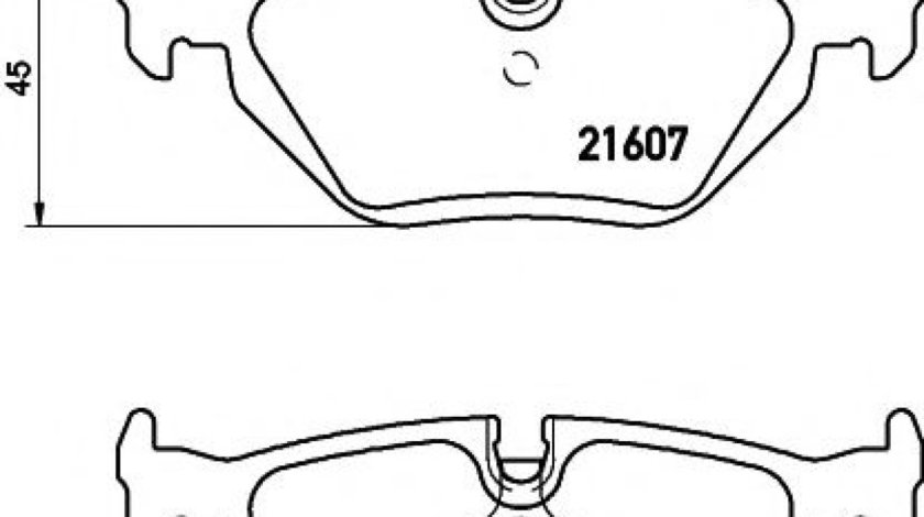 Set placute frana,frana disc BMW Seria 3 Touring (E36) (1995 - 1999) TEXTAR 2160702 piesa NOUA