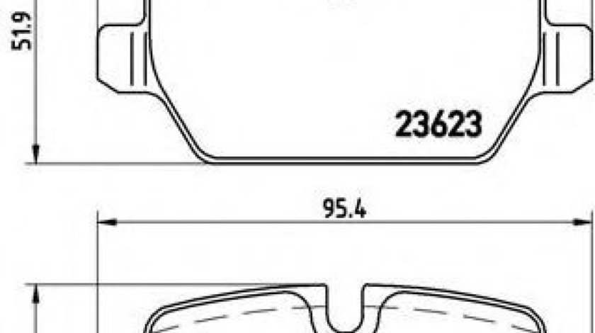 Set placute frana,frana disc BMW Seria 3 Touring (E91) (2005 - 2012) BREMBO P 06 037 piesa NOUA