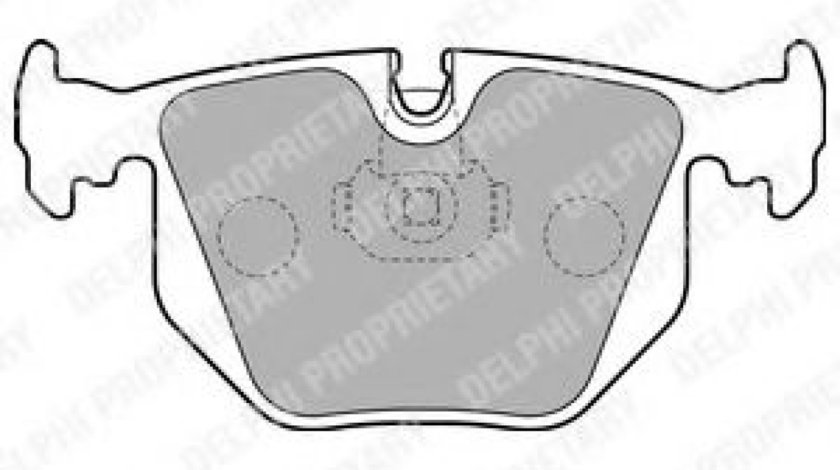 Set placute frana,frana disc BMW Seria 3 Touring (E46) (1999 - 2005) DELPHI LP1803 piesa NOUA