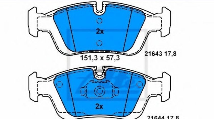 Set placute frana,frana disc BMW Seria 3 Touring (E46) (1999 - 2005) ATE 13.0460-5405.2 piesa NOUA