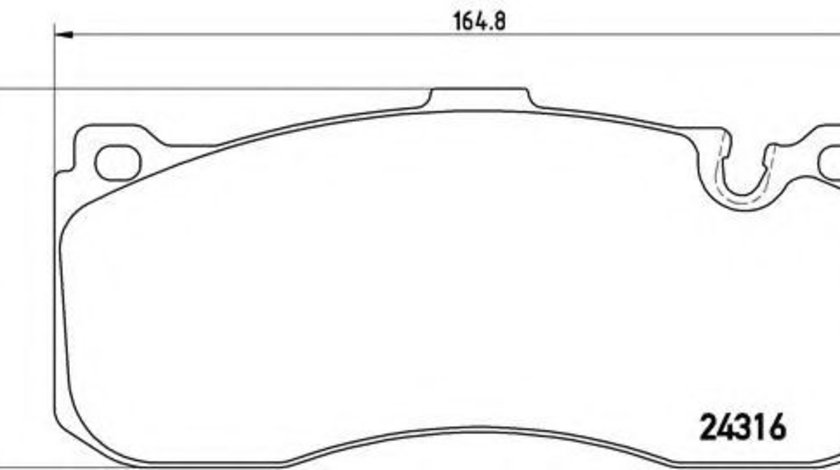 Set placute frana,frana disc BMW Seria 3 Cabriolet (E93) (2006 - 2013) BREMBO P 06 041 piesa NOUA