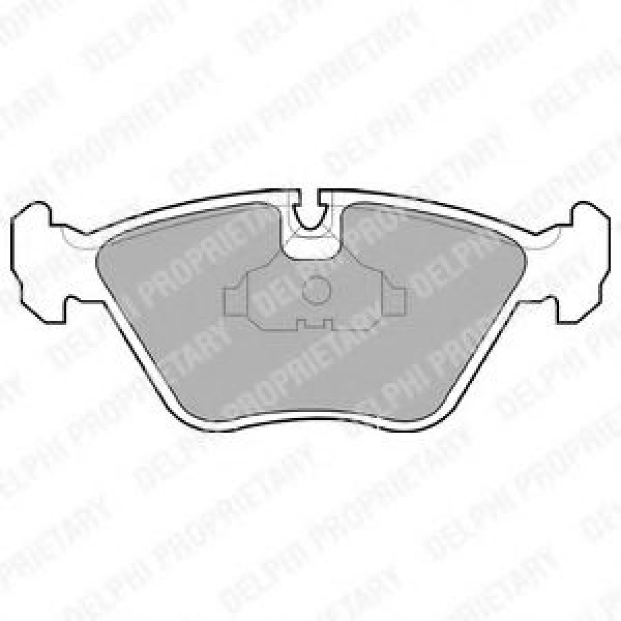 Set placute frana,frana disc BMW Seria 3 Cabriolet (E46) (2000 - 2007) DELPHI LP602 piesa NOUA