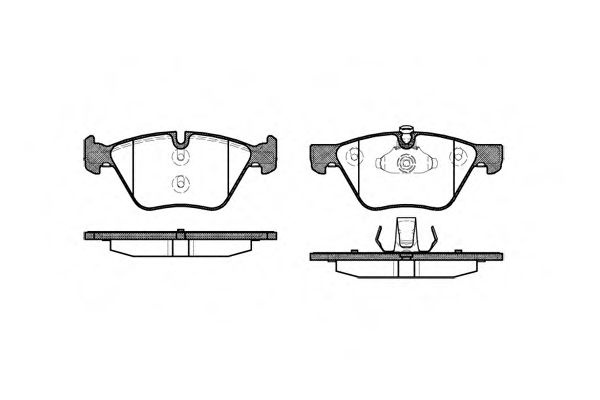 Set placute frana,frana disc BMW Seria 3 Cabriolet (E93) (2006 - 2013) REMSA 1052.00 piesa NOUA