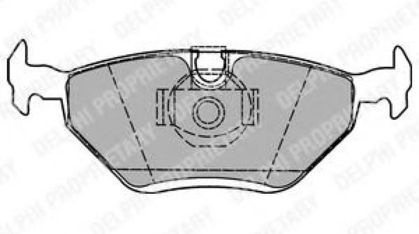 Set placute frana,frana disc BMW Seria 3 Cabriolet (E46) (2000 - 2007) DELPHI LP1423 piesa NOUA