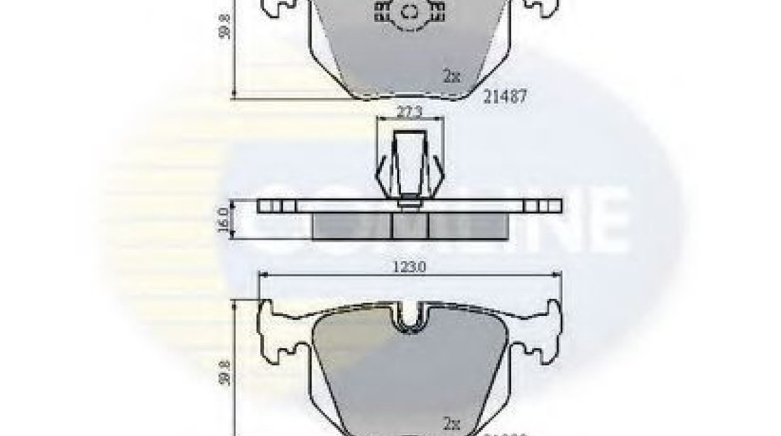 Set placute frana,frana disc BMW Seria 3 Cabriolet (E46) (2000 - 2007) COMLINE CBP01547 piesa NOUA