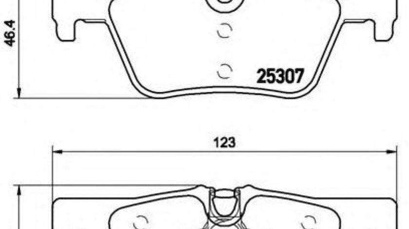 Set placute frana,frana disc BMW Seria 4 Cabriolet (F33, F83) (2013 - 2016) BREMBO P 06 071 piesa NOUA