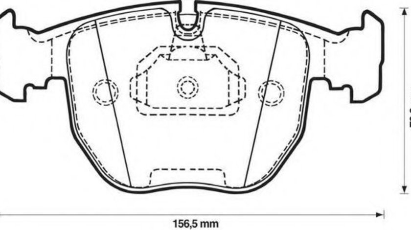 Set placute frana,frana disc BMW Seria 5 (E39) (1995 - 2003) JURID 571873J piesa NOUA