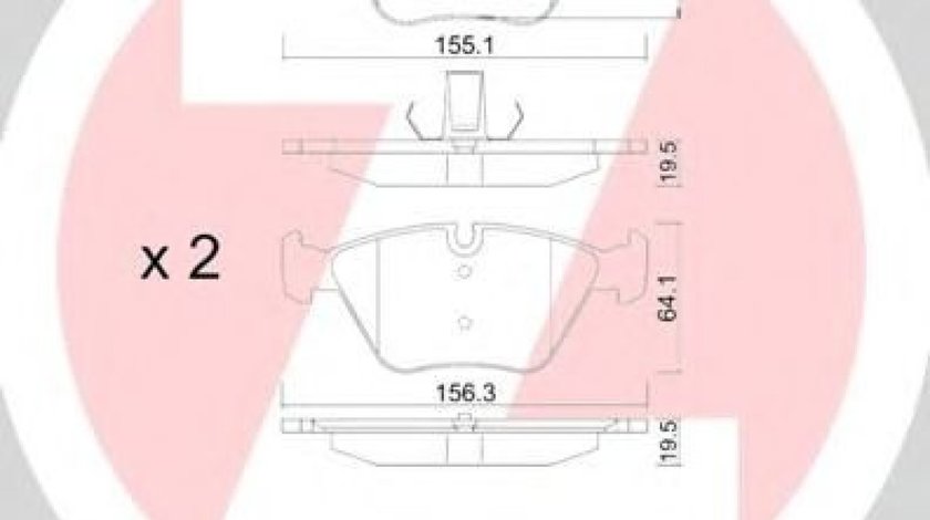 Set placute frana,frana disc BMW Seria 5 (E39) (1995 - 2003) ZIMMERMANN 21677.195.1 piesa NOUA