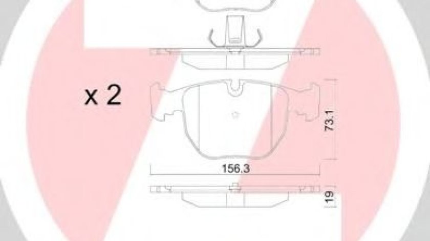 Set placute frana,frana disc BMW Seria 5 (E39) (1995 - 2003) ZIMMERMANN 21486.190.1 piesa NOUA