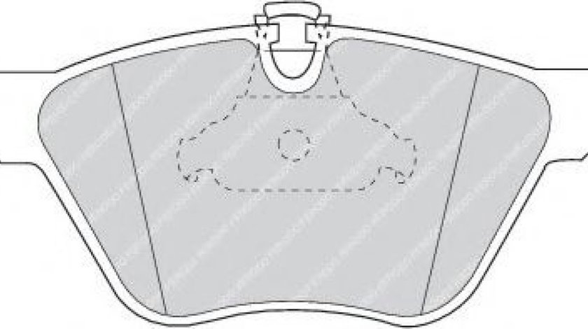 Set placute frana,frana disc BMW Seria 5 (E39) (1995 - 2003) FERODO FDB1073 piesa NOUA