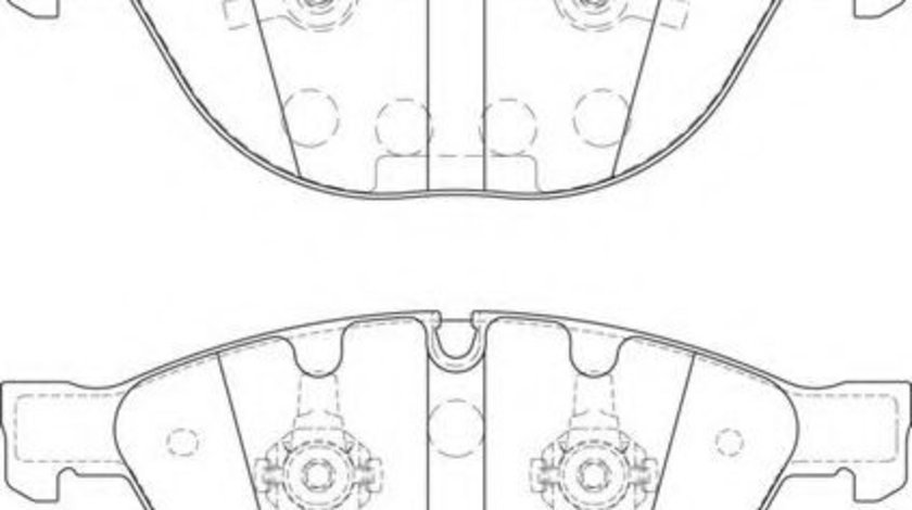 Set placute frana,frana disc BMW Seria 5 (E60) (2003 - 2010) JURID 573150JC piesa NOUA