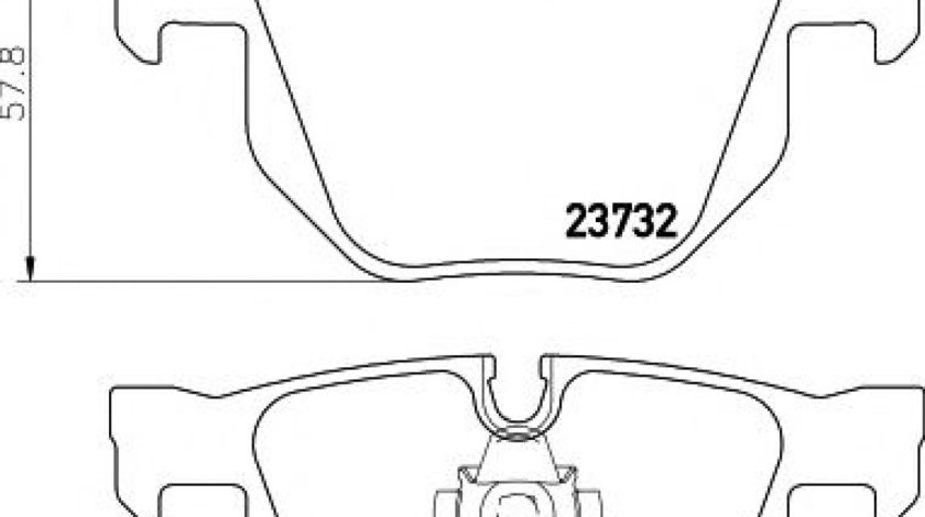 Set placute frana,frana disc BMW Seria 5 (E60) (2003 - 2010) HELLA PAGID 8DB 355 010-471 piesa NOUA