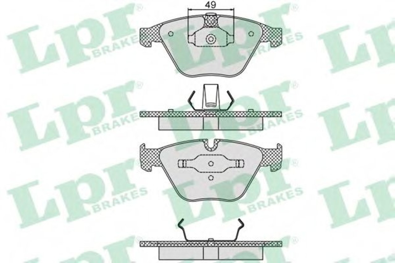 Set placute frana,frana disc BMW Seria 5 (E60) (2003 - 2010) LPR 05P1193 piesa NOUA