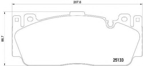 Set placute frana,frana disc BMW Seria 5 (F10, F18) (2009 - 2016) BREMBO P 06 079 piesa NOUA