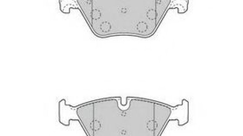 Set placute frana,frana disc BMW Seria 5 (F10, F18) (2009 - 2016) JURID 573364JC piesa NOUA