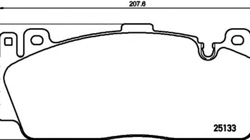 Set placute frana,frana disc BMW Seria 5 (F10, F18) (2009 - 2016) TEXTAR 2513301 piesa NOUA