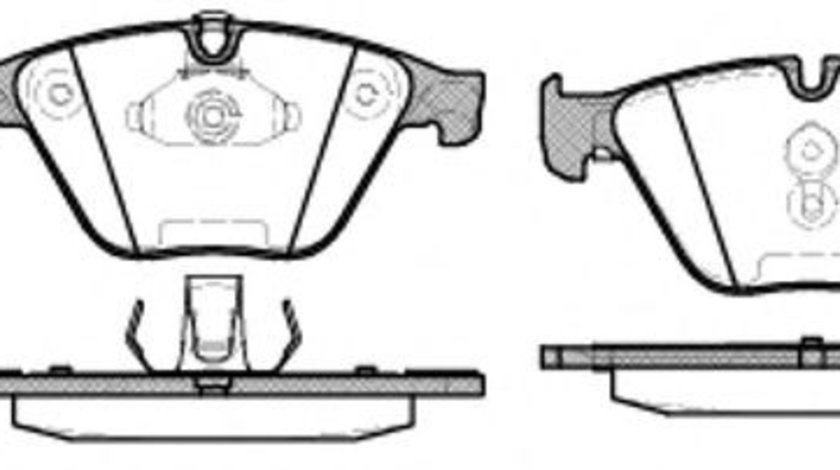 Set placute frana,frana disc BMW Seria 5 Gran Turismo (F07) (2009 - 2016) REMSA 0857.20 piesa NOUA