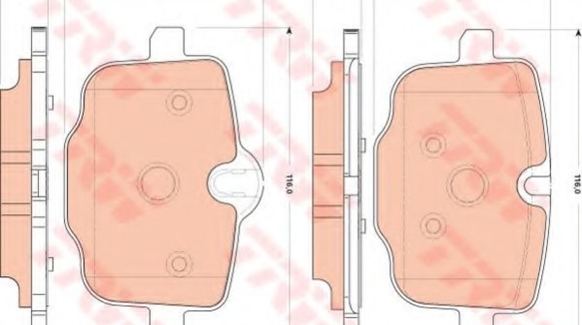 Set placute frana,frana disc BMW Seria 5 Touring (F11) (2010 - 2016) TRW GDB1869 piesa NOUA