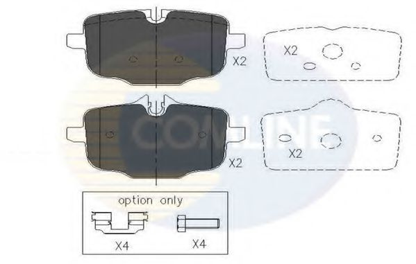 Set placute frana,frana disc BMW Seria 5 Touring (F11) (2010 - 2016) COMLINE CBP06072 piesa NOUA