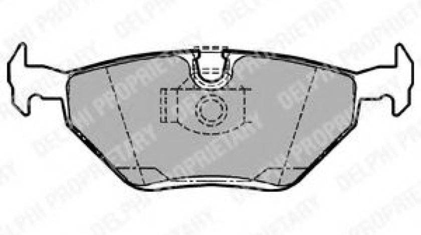 Set placute frana,frana disc BMW Seria 5 Touring (E39) (1997 - 2004) DELPHI LP1107 piesa NOUA