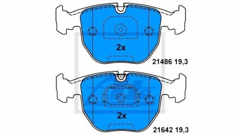 Set placute frana,frana disc BMW Seria 5 Touring (E39) (1997 - 2004) ATE 13.0460-7078.2 piesa NOUA